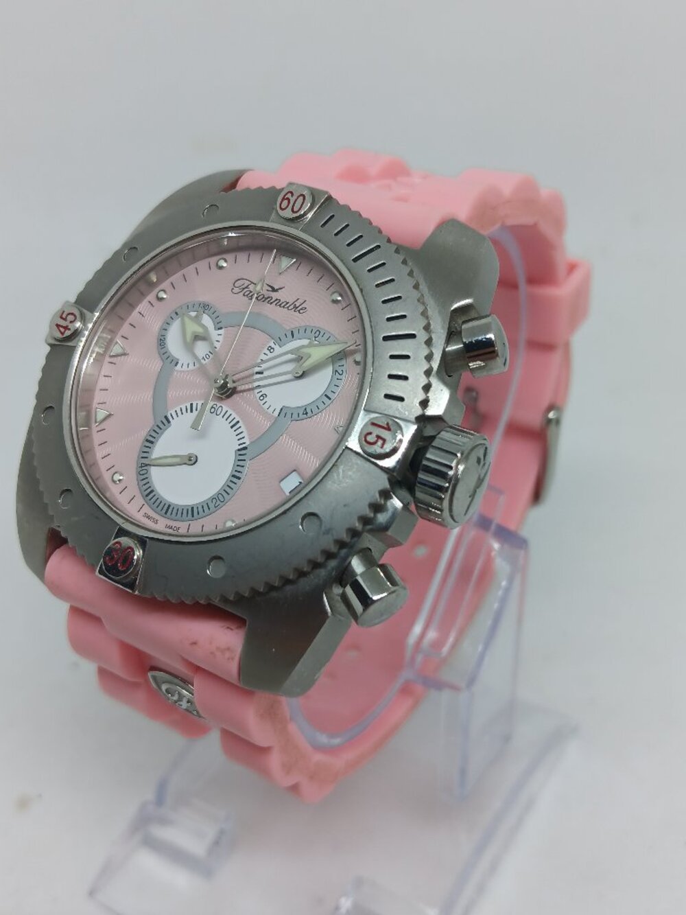 VINTAGE 2002 Façonnable F-Chrono2 (FCMB Series) Unisex 42x49mm Swiss Made Watch